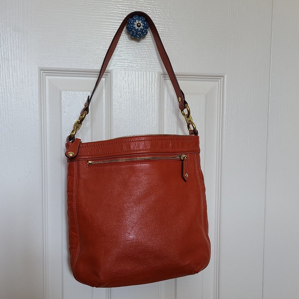 Orange Coach Ashley Leather "Hippie" Bag - Picture 4 of 6